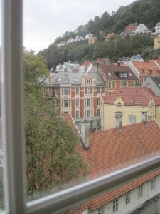 Utsikt från Grand Terminus i Bergen