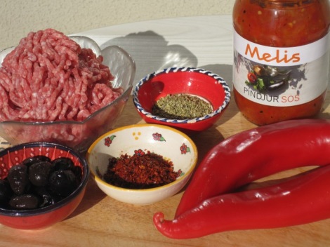 Ingredienser till Turkisk Köttfärsröra